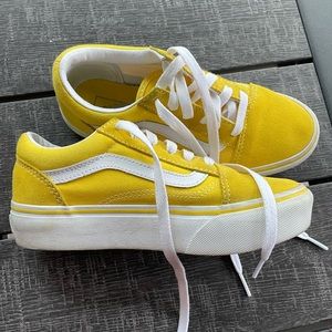 VANS yellow size 3Y